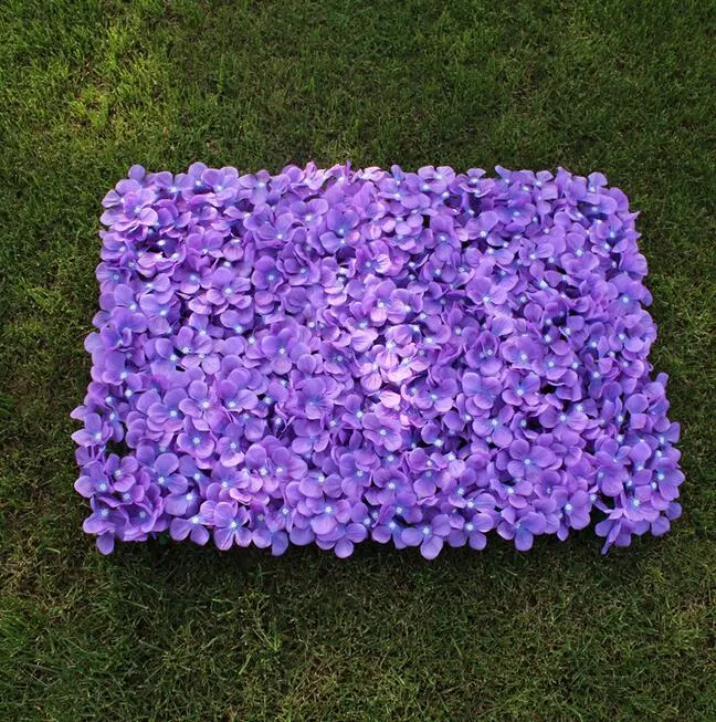 Seidenhortensie künstliche Blumenwand Hochzeit Hintergrund Rasen Pflanzenwand Party Hintergrund künstliche Blumen Hochzeitsdekorationen