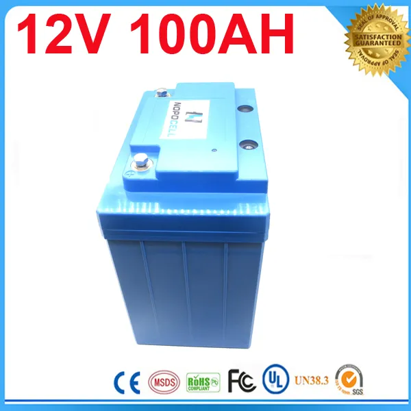 Kina OEM Custuried Litium Ion Batteri 12V 100Ah för solenergi, EV, Backup Power, Telecom Electric Bike Battery