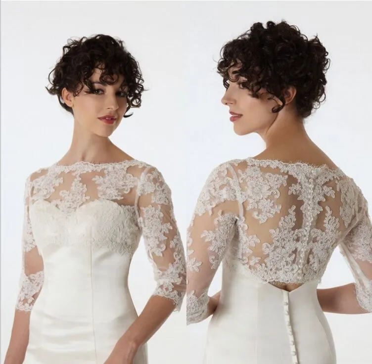 Bolero De Boda, Bolero De Encaje, Chaqueta De Bolero De Novia