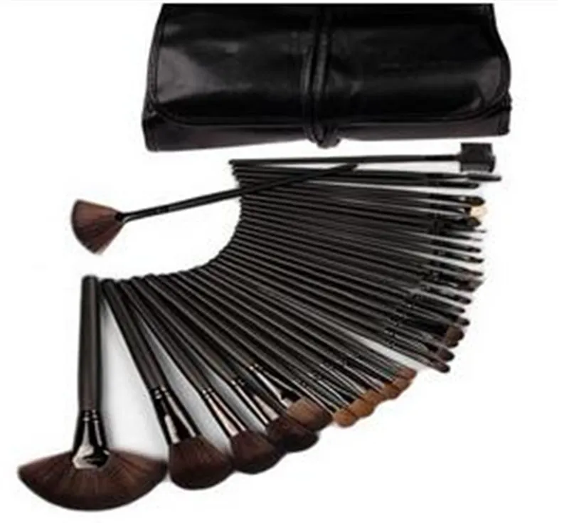 Maquiagem profissional Escovas 32 pcs conjuntos 24 pc Portátil Completa Cosméticos Make up Brushes Ferramenta Fundação Sombra Lábio escova com saco