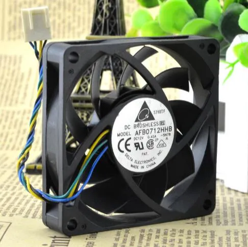 The original 0.45A AMD Delta AFB0712HHB 70*70*15 4 pin CPU PWM ball radiator fan