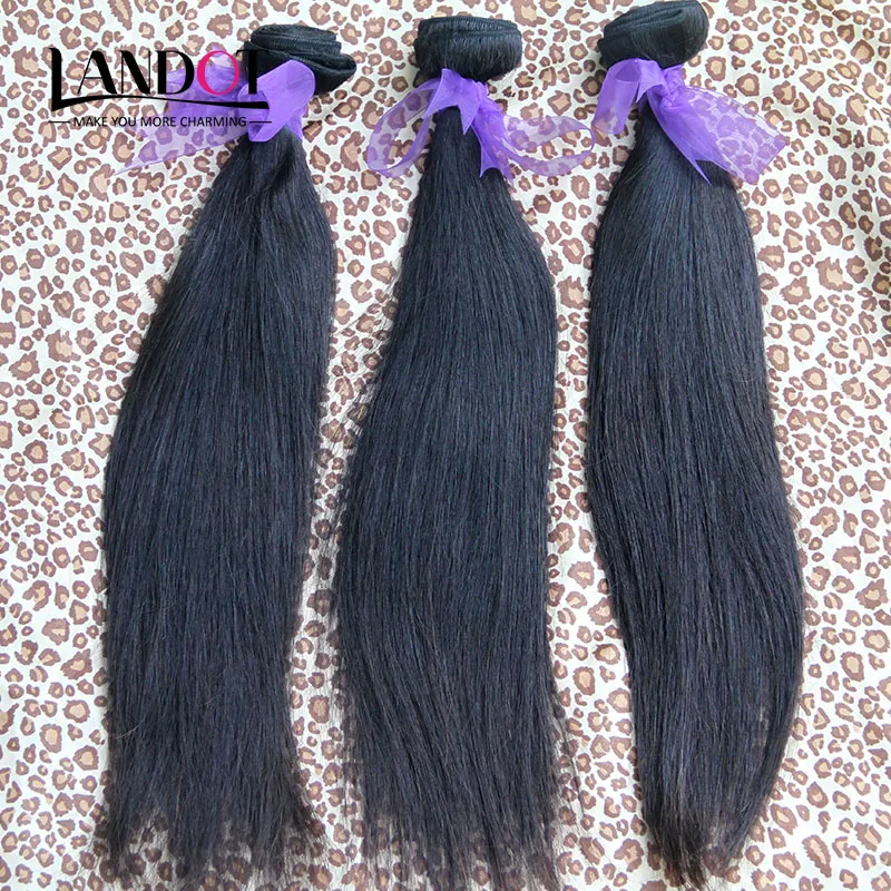 Wholesale Grade 10A Brazilian Virgin Hair Straight 1KG/Lot Unprocessed Peruvian Indian Malaysian Human Hair Weaves Natural Color Can Bleach