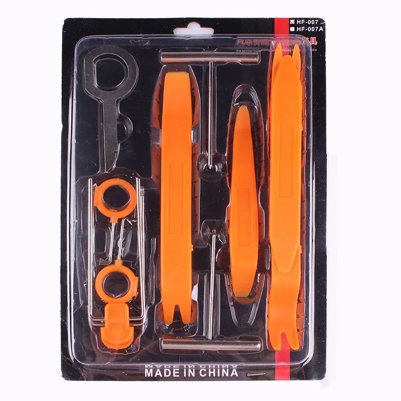 12st / set Hem Verktyg för bil Radiodörr Clip Panel Trim Audio Removal Pry Repairing Tool Kit Ny