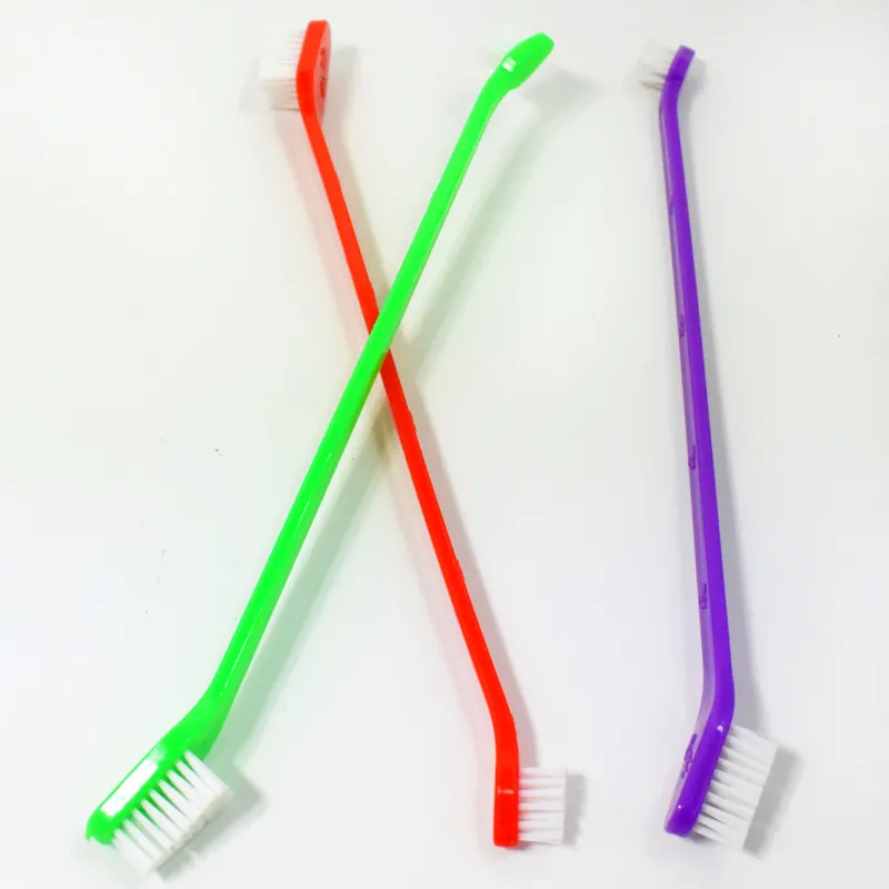 Pet Supplies Cat Cachorrinho Dental Dental Grooming Toothbrush Dog Health Fontes Cor Random Enviar