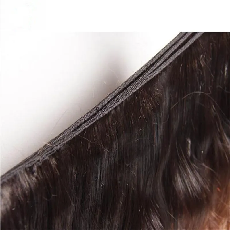 1B427ハニーブロンドオンブレジルブラジルの深い巻き毛の人間の髪の束
