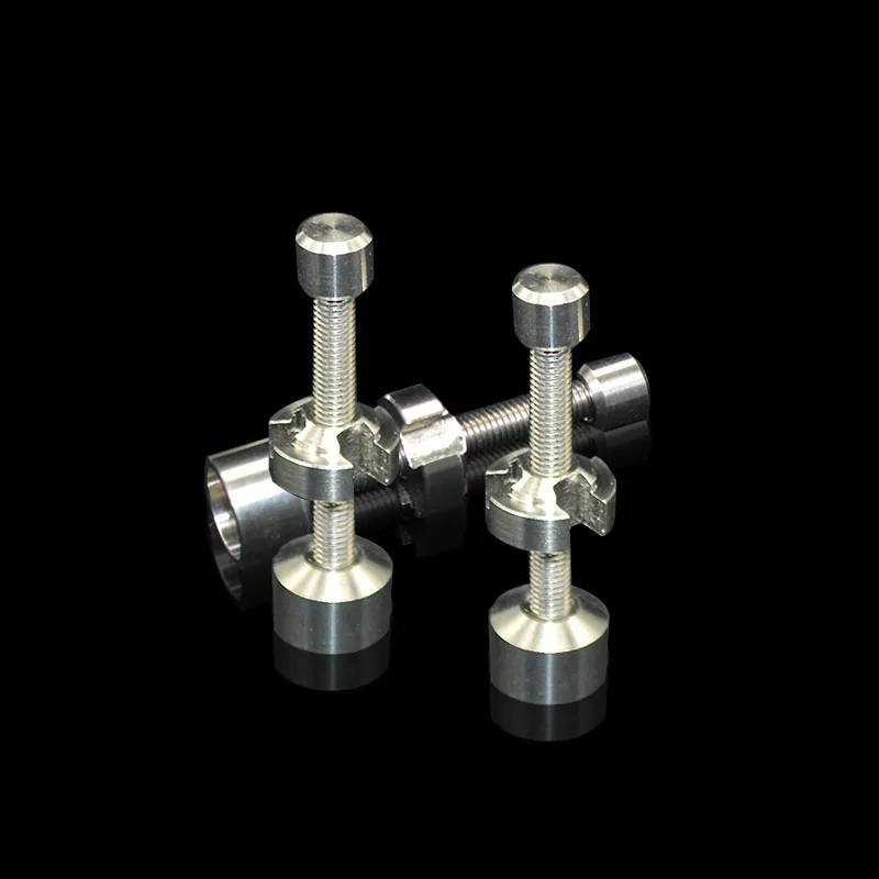 Titanium Nail 10mm 14mm 18mm rokende metalen pijp click n vape voor Incense Globe Dab Oil Rig