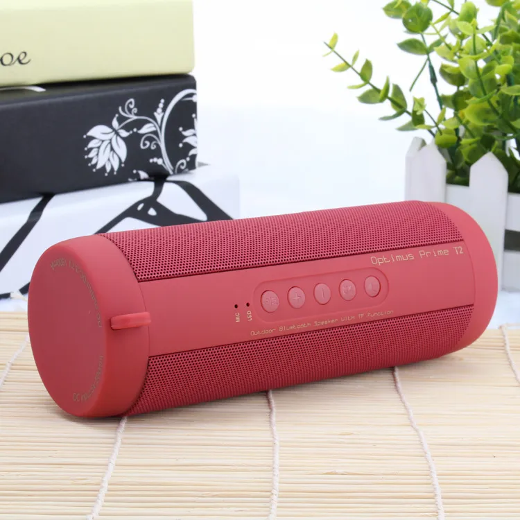 T2 Przenośne bezprzewodowe głośnik Bluetooth stereo pudełka HiFi na zewnątrz Wodoodporne wsparcie SD TF Radio Super bass Bluetooth Speak 5508132