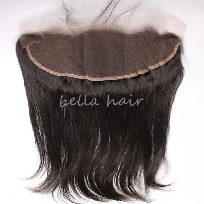 13x6 inch Transparant Kant Frontale Sluiting Braziliaanse rechte oor tot oor frontals met bundels Menselijk voorgeplukte haarlijn met babyhaar Bella Hair