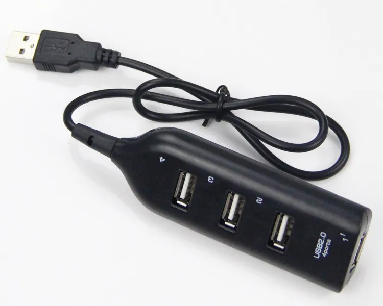 RETAIL4 Port USB 2.0 HUB Multi Outlet Power Strip Type F0889 W0.5 Bärbar lämplig för bärbar dator