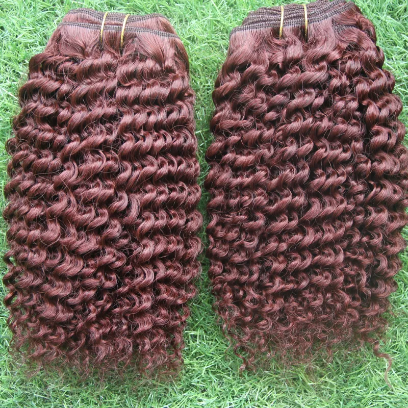 Bundles #99J Red Wine human hair bundles weaving 200g brazilian hair weave bundles double weft quality,afro kinky curly Hair