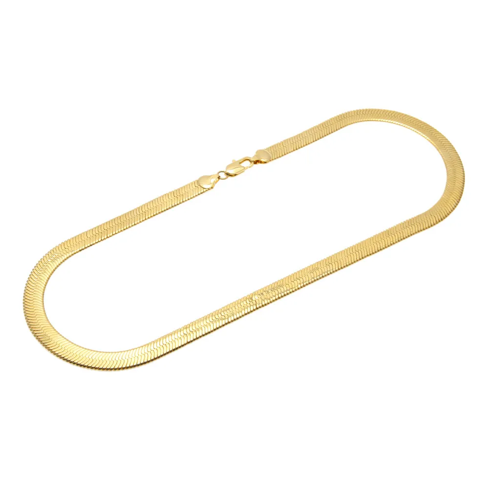 810 mm guld ormkedja halsband män flätade släta orm kedjor 30inch för kvinnor hip hop smycken varm försäljning
