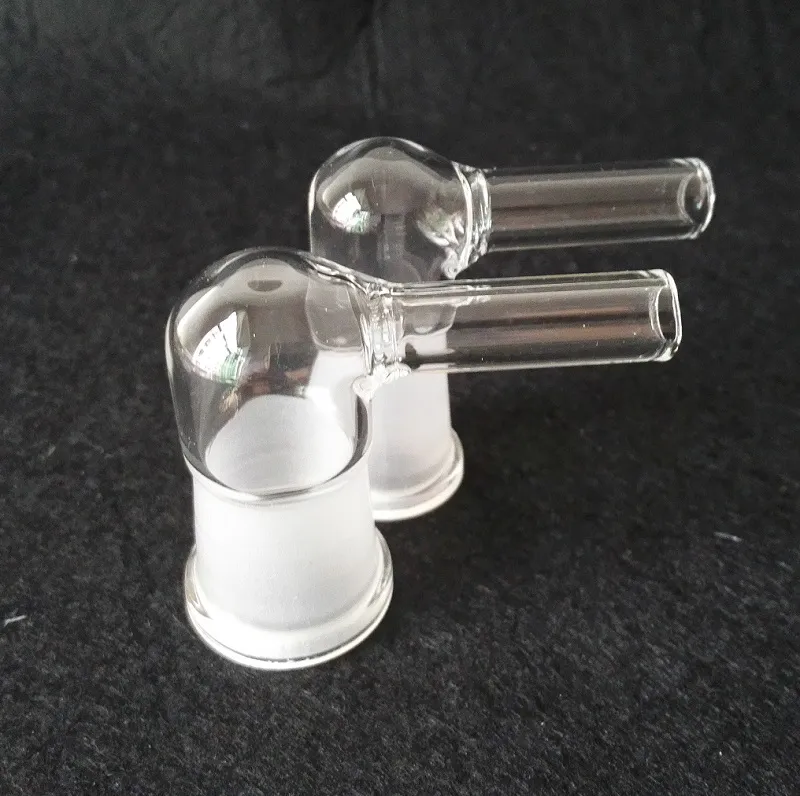 Adaptador de chicote de vapor de vidro 14 mm 18 mm 19 mm fêmea ou macho mangueira grande de 90 graus em estoque