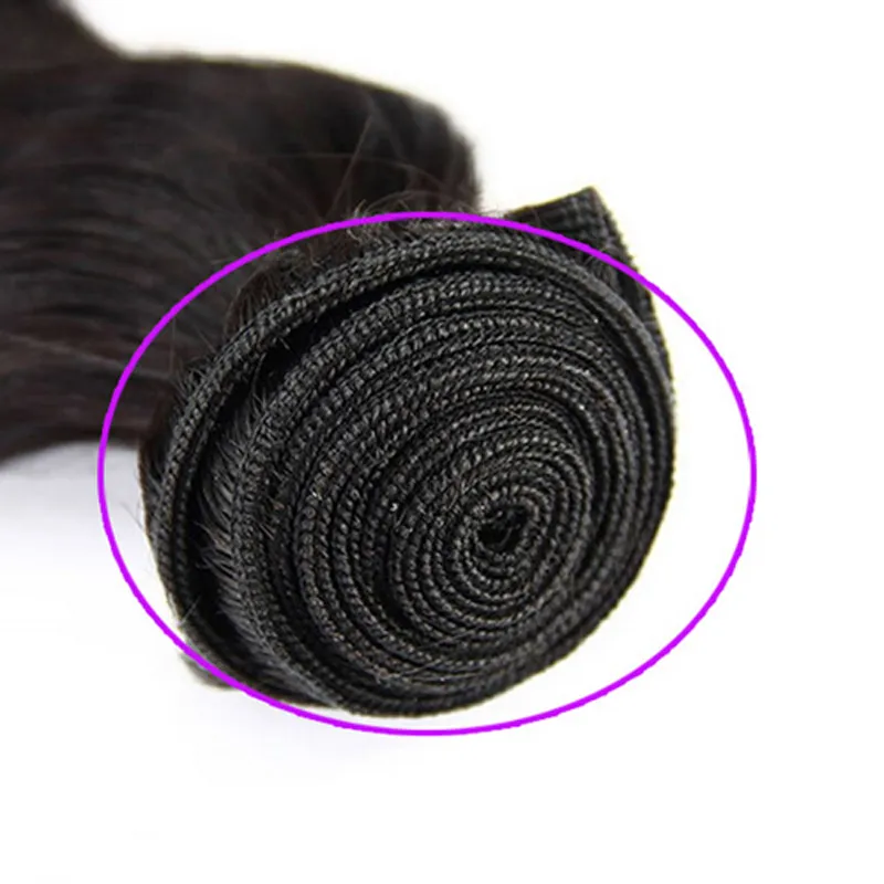 100% mänskligt hår 8 '' - 30 '' 'Brasilianska hårvävbuntar 100g 8a Brasiliansk Virgin Hair Body Wave