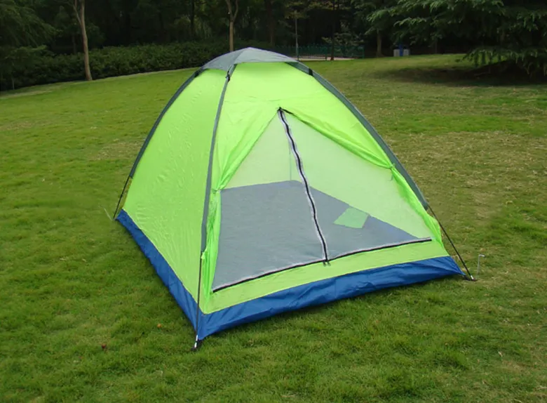 Atacado 20 unidades ao ar livre à prova d'água camping viagem pesca barraca para 2 pessoas portátil resistente a UV chuva 200x150cm