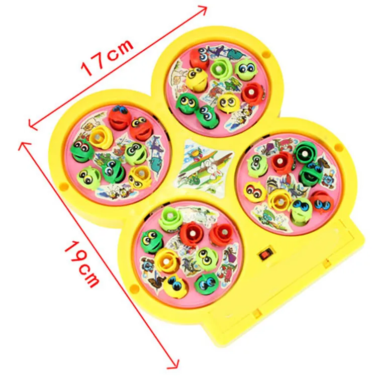 Electronic Toy Magnetic Fishing Toy Fishing Game Musical Plastic Fish Board Games Parent-Child Interactive Educational Toy