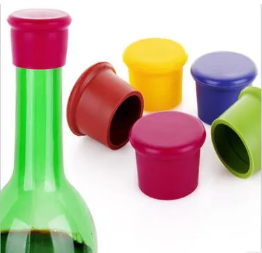 Tappi vino in silicone da 200 pezzi Sigillanti bottiglie di vino senza perdite tappi di bottiglie di vino rosso e birra