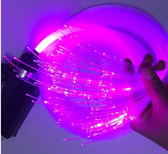 Spedizione gratuita 150 m / rotolo Bagliore finale in fibra ottica di plastica PMMA da 3,0 mm di alta qualità la decorazione dell'illuminazione fai-da-te