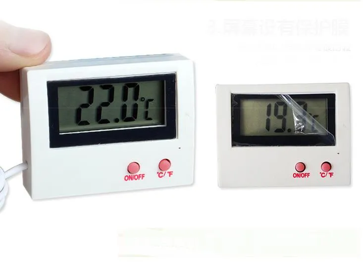 / LCD Digital Tank Akvarietemperatur HT-5-termometer