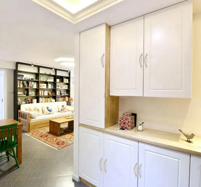 Puxador de móveis punho europeu moderno e minimalista guarda-roupa do armário maçaneta da porta lidar com maçaneta da porta da cozinha