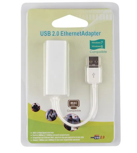 RTL8152 Chips USB 20 till RJ45 Network Adapter LAN Adapter 10100 MB S för surfplatta PC Win 7 8 10 XP7537776