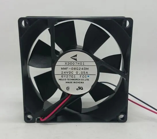 Original MMF-08G24DM 24 V 0.05A 80 * 80 * 25 2 fio do ventilador de alarme inversor