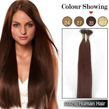 I Tip Fusion Haarverlängerungen 18 20 natürliche Haarverlängerungen Keratin 1 g s 100 g Stk. Stick indische Remy Echthaarverlängerung 6847965