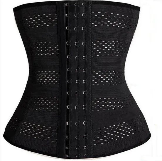 Bodysuit Kvinnor Midja Trainer Korsetter Slimming Shapewear Pierced Hollow Out Training Cincher Body Shaper Bustier Andningsbara Underbust