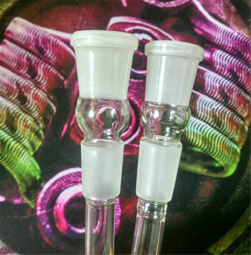 Super Glass Downstem Smoking Pipe 14.5mm 18.8mm Vrouw 14mm 18mm Dikke Glazen Downstems Diffuser Down Stem Pyrex Pipes Bong