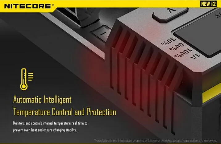 2016 Новая Версия 100% Оригинал Nitecore I2 Зарядное Устройство Nitecore Зарядное Устройство ЕС / США для 16340 10440 14500 18650 26650