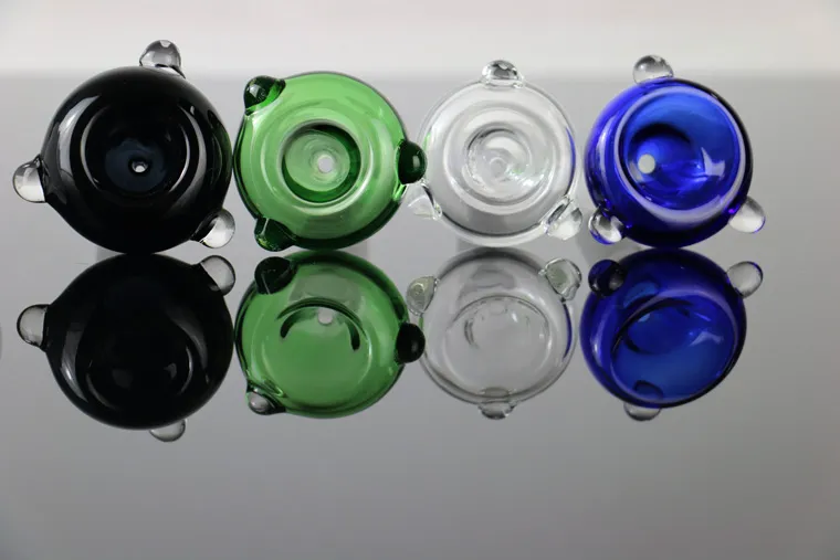 Räucherglasschüssel für Fabrikgroßhandel neues Design bunte 18,8 mm/14 mm Wasserpfeife Verwendung Bohrinsel