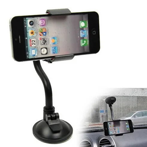 Car Mount,Long Arm Universal Windshield Dashboard Cell Phone Car Holder with Strong Suction Cup and X Clamp for iPhone 6 6sDB-020