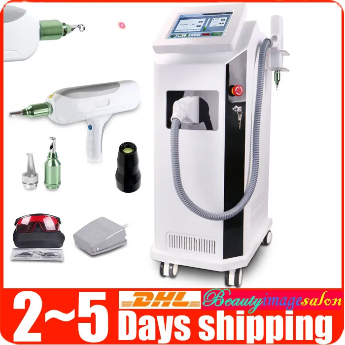 Yag Laser Q Switch Pigment Birthmark Tattoo Removal Skin Rejuvenation Beauty Machine Spa Red Light Target