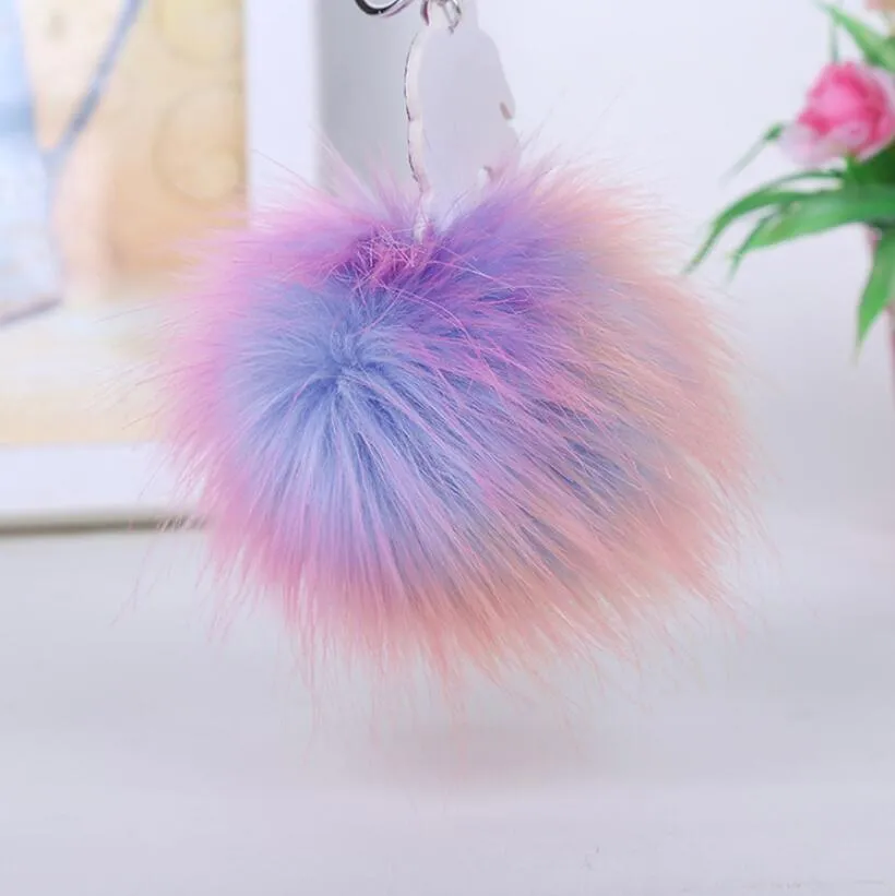 Hot Anime Horse Toy Cute Metal Breloczek Pluszowe Zabawki Wisiorek Kobiety Puszysty Fur Keyring Torba Hang Pluszowa Zabawka