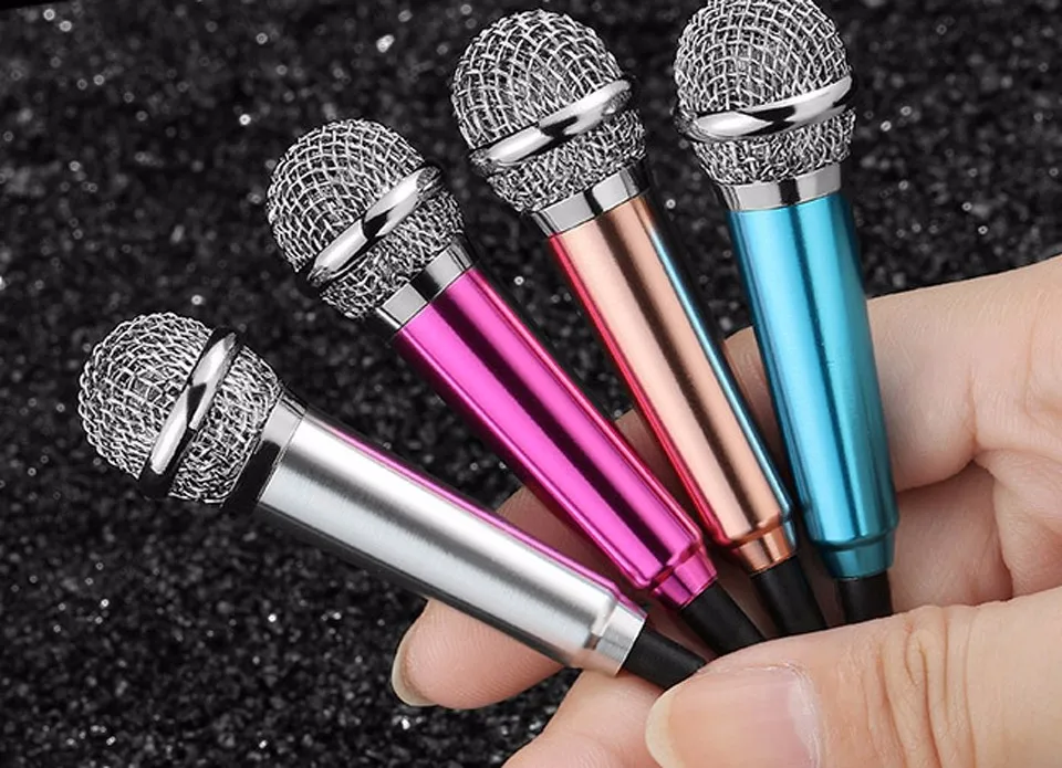 Mini Condenser Microphone Karaoke Voice Recording Mobile Phone Computer Sing Miniature Mic Microphone для смартфонов Laptops4500499