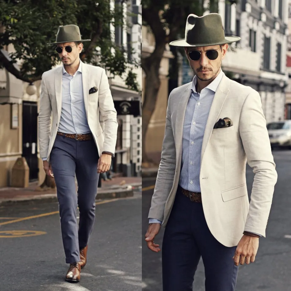 Custom made Cool Groom Tuxedos Two Pieces Slim Fit Formal Men Suit High Quality Men Wedding Suits