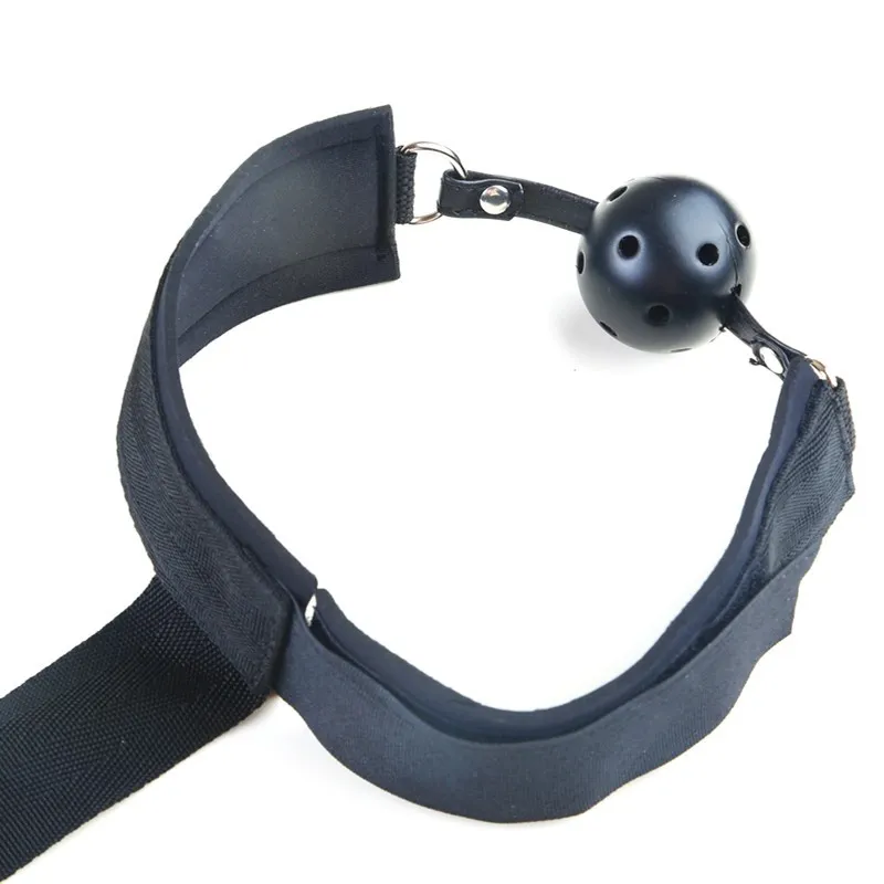 BDSM bondage Black Ribbon open mouth gag with hand cuffs bdsm bondage ball gag sex toy mouth plug sex toys for couples SM games9009385