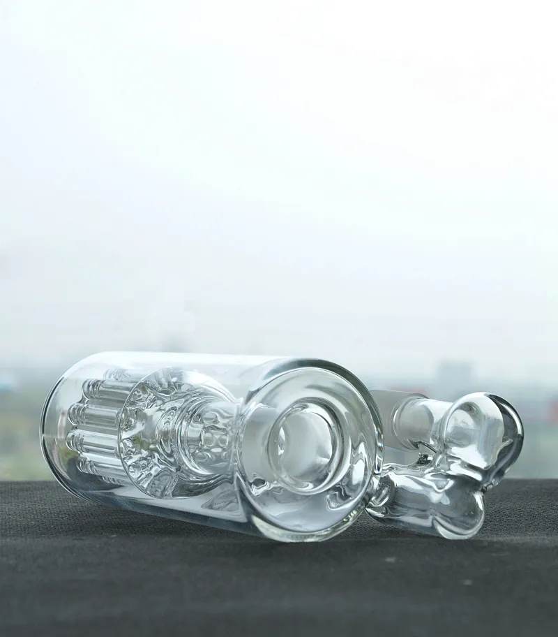 narguilés en verre Ash Catcher Bongs en verre Recycleur Plates-formes pétrolières Pipes à eau en verre Narguilés Shisha Délicat