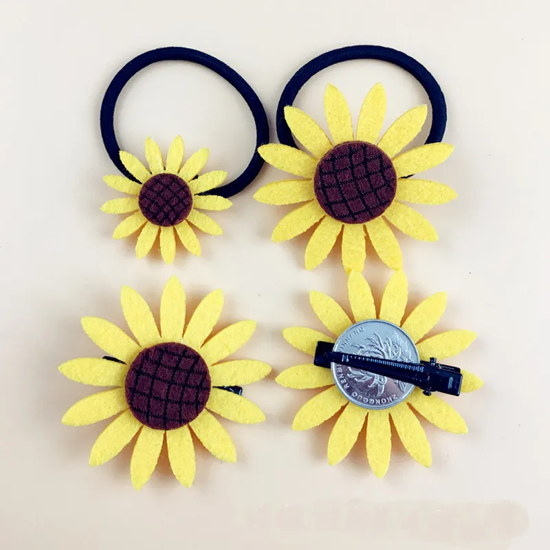 Women Cute Sunflowers Hair Clips Hair Accessories Girls Sun Flowers Hairpins