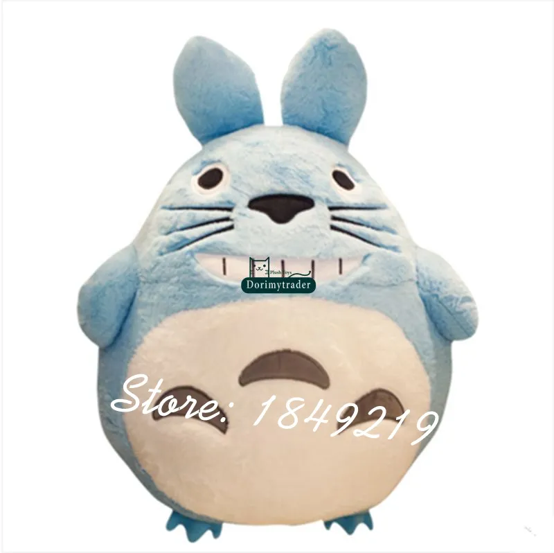 Dorimytrader 75 cm japon Anime Totoro oreiller en peluche doux géant 30039039 dessin animé Totoro jouet poupée 3 couleurs joli bébé cadeau DY6118335764