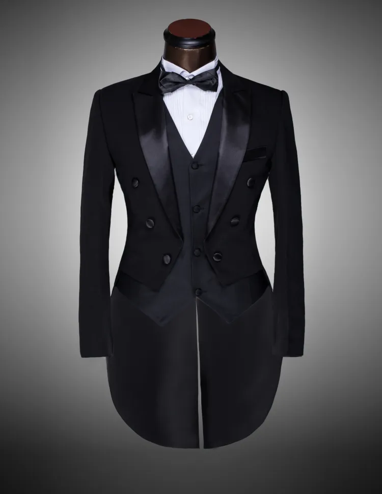 Blazer WholeSaleleCustom Nuovo zitto di smoking cool smoking abito da sposa abito da sposa abito da sposa miglior abito da uomo coave coda cola (giacca+pantaloni+ti