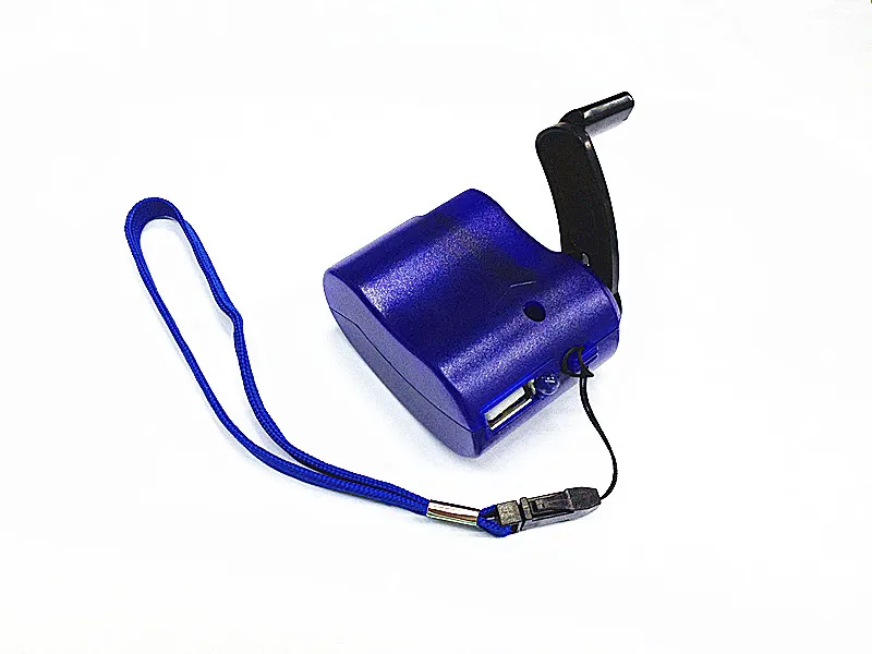 Emergency Power Bank USB Hand Crank SOS Telefonladdare Camping Survival Gear Kit