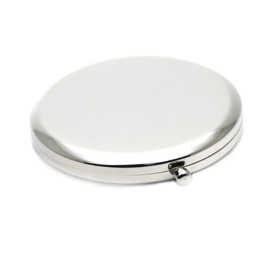 Cadeau de mariage miroir compact personnalisé argent gravé sur miroir élégant cosmétique miroir compact faves