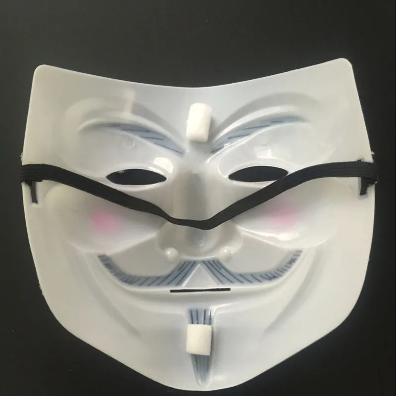 Gorące sprzedaż maski imprezowe v for vendetta maska ​​anonimowa facet fawkes fantazyjna sukienka dla dorosłych kostiumów akcesorium maski cosplay to146