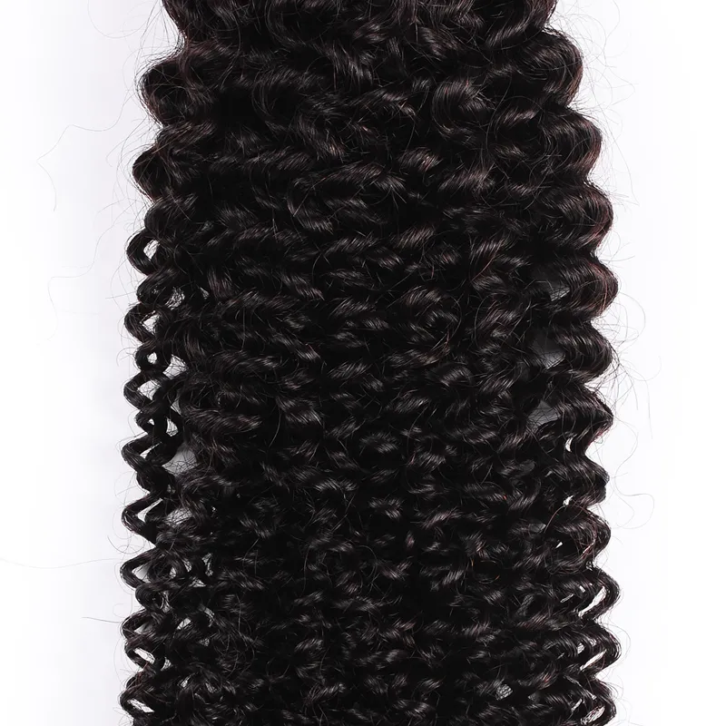 Forawme Hair – tissage en brésilien Remy 100 naturel, cheveux Afro crépus bouclés, vierges, noir naturel 1B, qualité supérieure, 3 ou 4 pièces