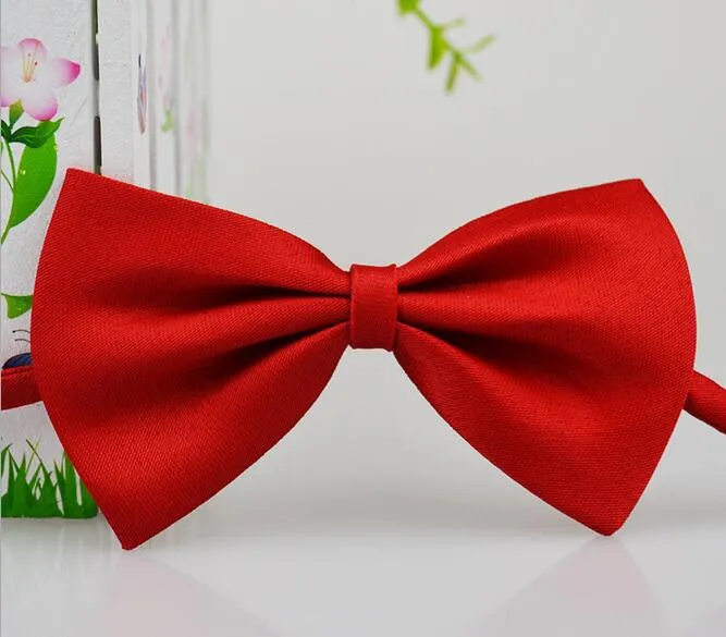 Детские галстуки Полиэстер Лук стягивает шелковый галстук Candy Color School Electure Cravat Bowties Kids Wedding Bow Electies