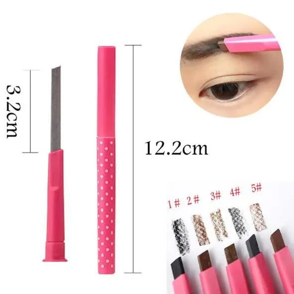 Waterdichte Longarts Permanente Wenkbrauw Potlood Eye Brow Liner Powder Eye Liner Shadow Eyebrow Enhancer Make Tools Accessoires