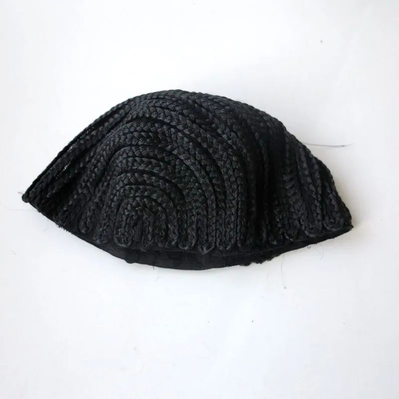 Flätad Cap Crochet Wig Caps Hairnets för att göra peruker färdiga flätat mönster på cap tree storlek