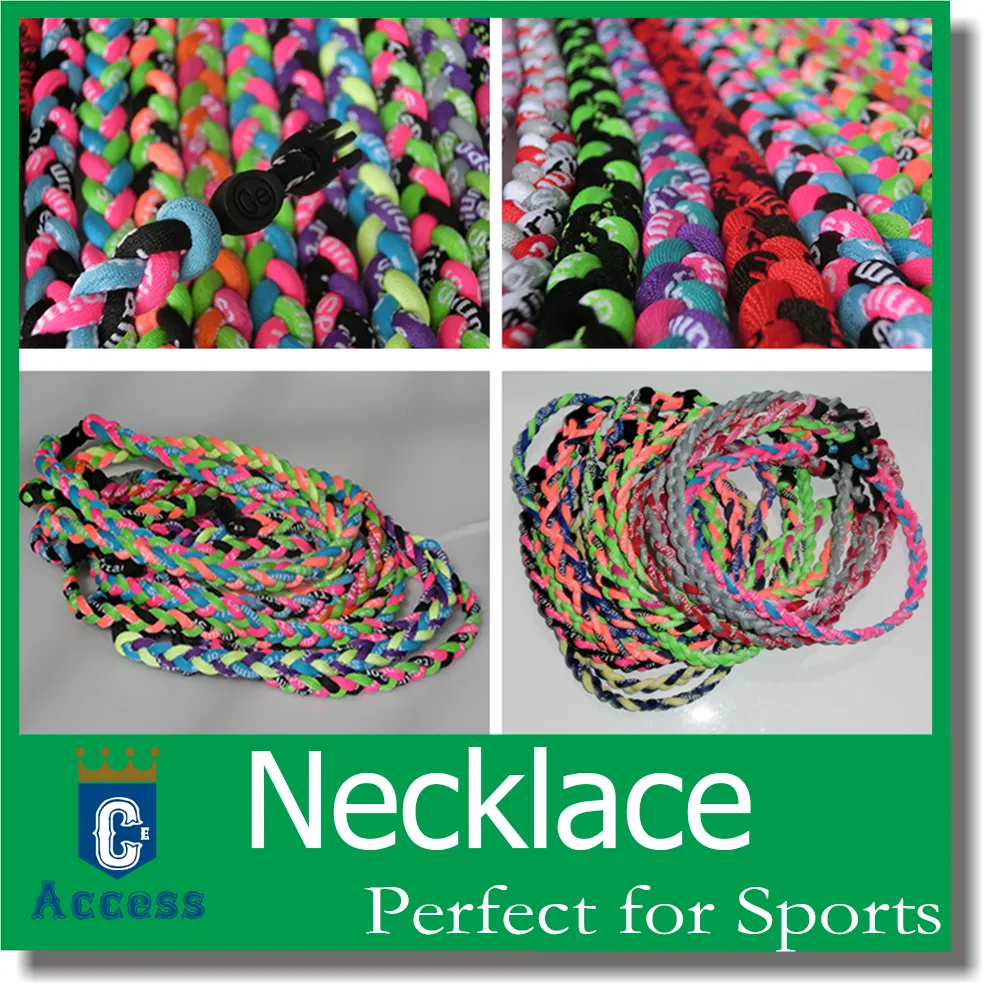 20" Baseball Halskette Lot Titan Tornado Rope Sports Braid Halsketten Medium