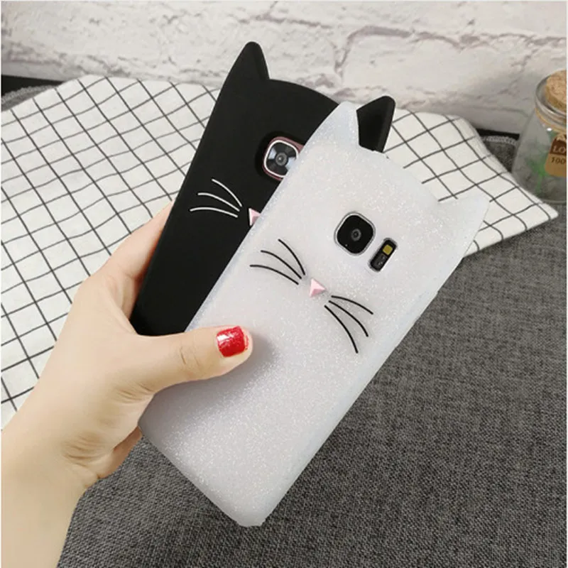 IPhone 12 Mini Hülle – Süße Katzen-Cartoon Silikonhülle In Weiß, Weich & Stoßfest
