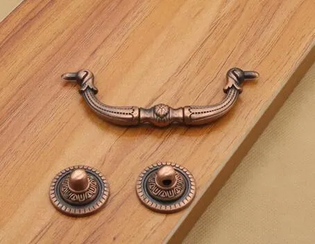 New Arrive Zinc Alloy Knobs Arch Tracery Bronze Tone Handle For Drawer Wooden Jewelry Box Furniture Hardware